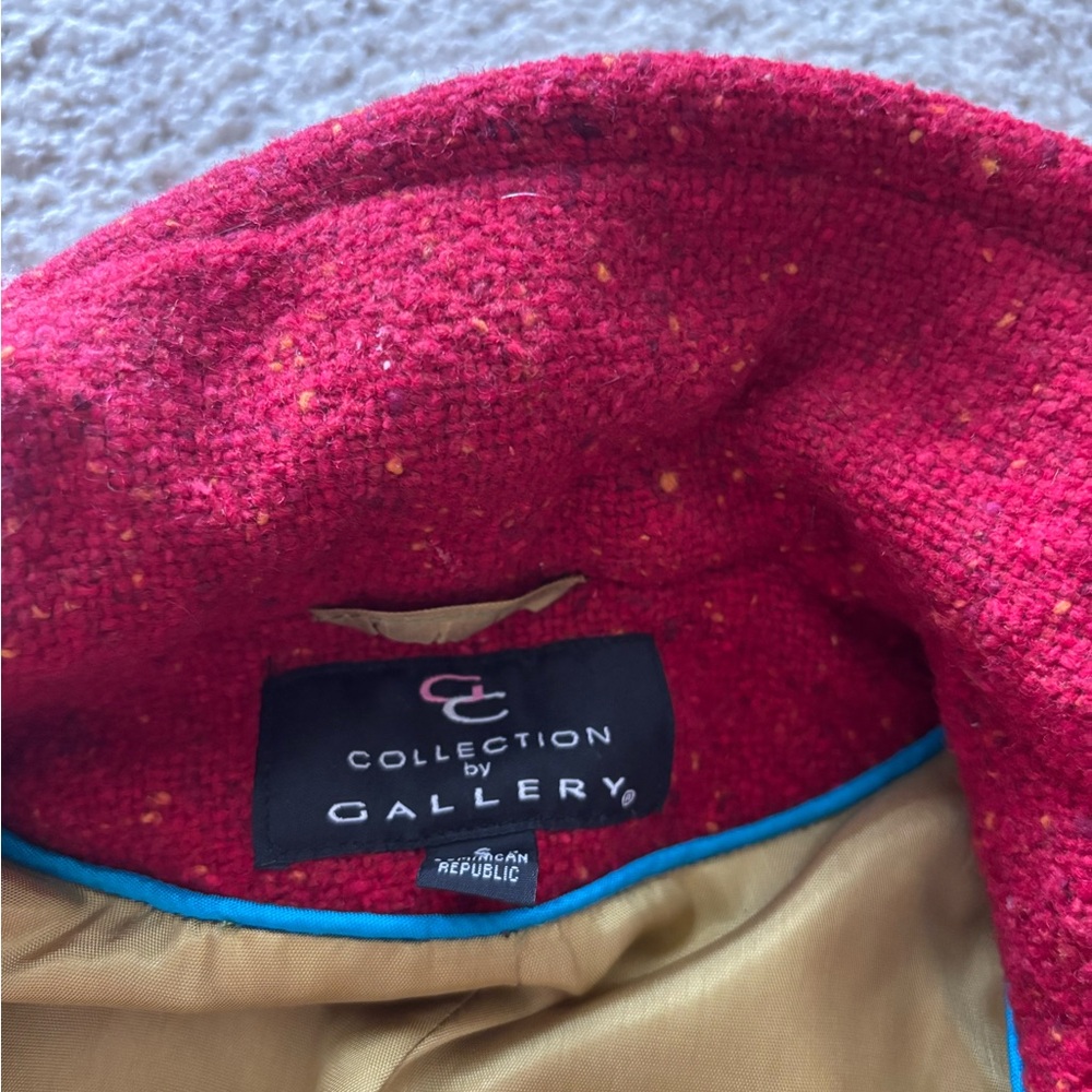 Gallery Women's Red Pea Coat - Picture 5 of 6